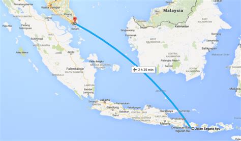 singapore to indonesia flight time